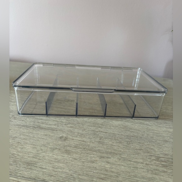 Plastic Stackable Eyeglass Case Storage Organizer with Hinged Lid - Picture 5 of 6